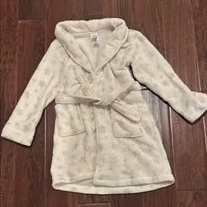 Wonder Nation Cozy Off White Star Kids Robe